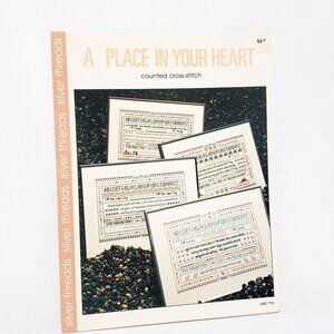 Silver Threads A Place in Your Heart Vanessa Ann Cross Stitch 1984 Leaflet 710